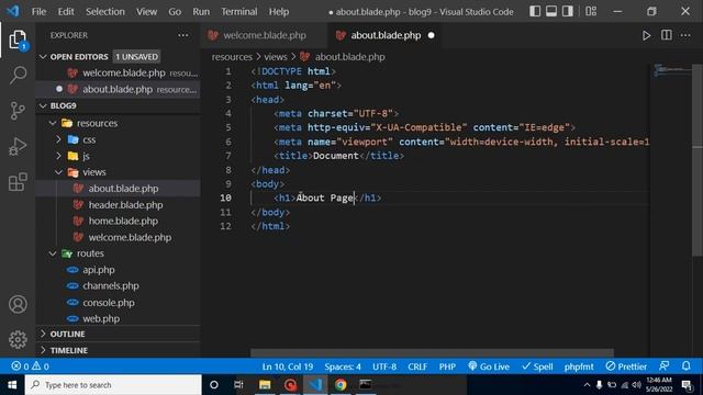 Laravel 9 tutorial in Hindi # Add bootstrap in Laravel  #laravel9