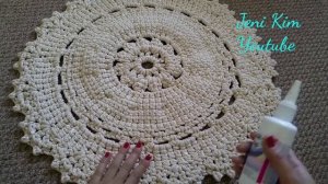 Чтоб вязаный ковер не скользил Non slip paint for crochet rugs