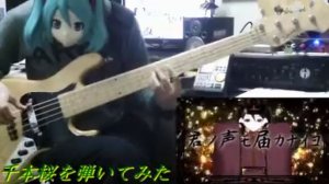 初音ミク　千本桜　ベース　弾いてみた　Played Senbonzakura on Bass guitar Miku Hatsune