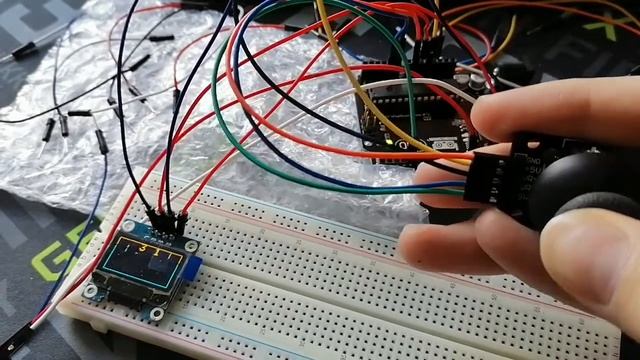 Arduino Pong дисплей Oled Ssd1306 и джойстик