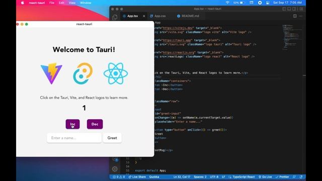 Desktop Application using ReactJs + Tauri | Killer of ElectronJs смотреть онлайн