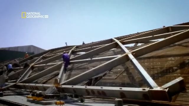 Аэропорт Гонконга. HD. МЕГАСТРОЙКА.