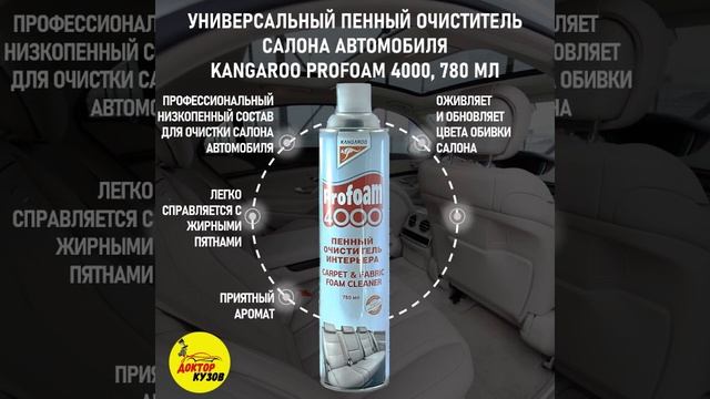 УНИВЕРСАЛЬНЫЙ ПЕННЫЙ ОЧИСТИТЕЛЬ САЛОНА АВТОМОБИЛЯ KANGAROO PROFOAM 4000, 780 МЛ смотреть онлайн