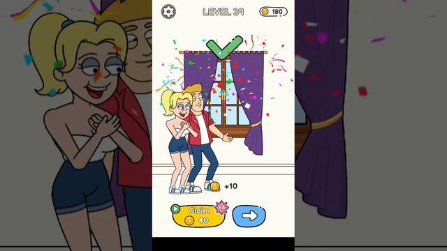 Draw Love Story Gameplay Level 39 #viral #short #games #drawlovestory