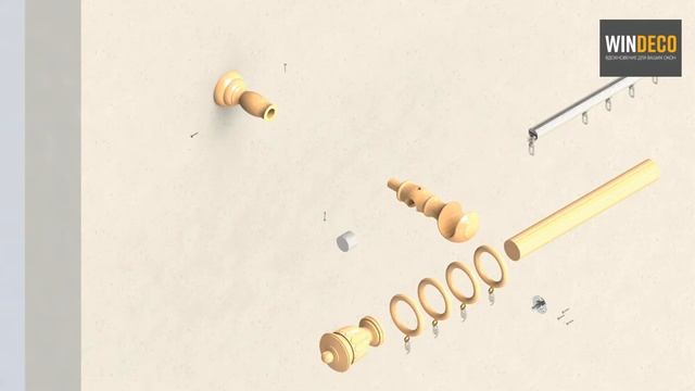 Монтаж однорядного карниза Антик с профилем смотреть онлайн