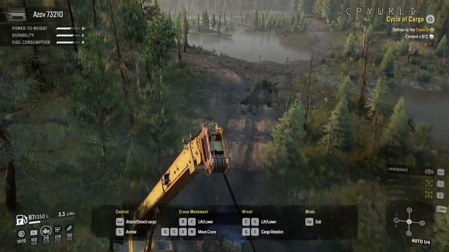 SnowRunner  - Azov 73210 & Crane Rescue Avoz 64131