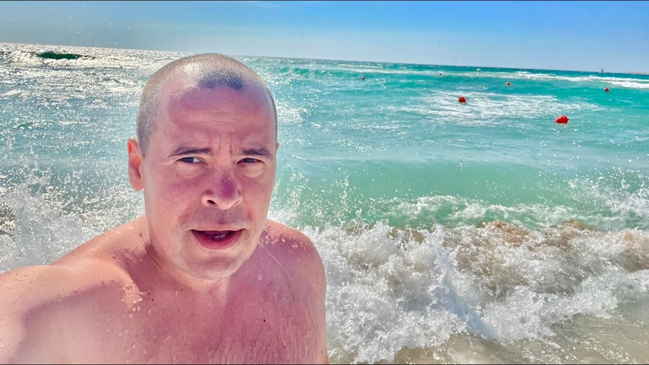 В Крым #19 Оленевка. Цены в магазинах и кафе. Ветер сильный, но море чистое!