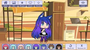 gacha Life гача лайф как цвет девочки идут в школу 1\?