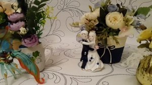 Интерьерные композиции из искусственных цветов