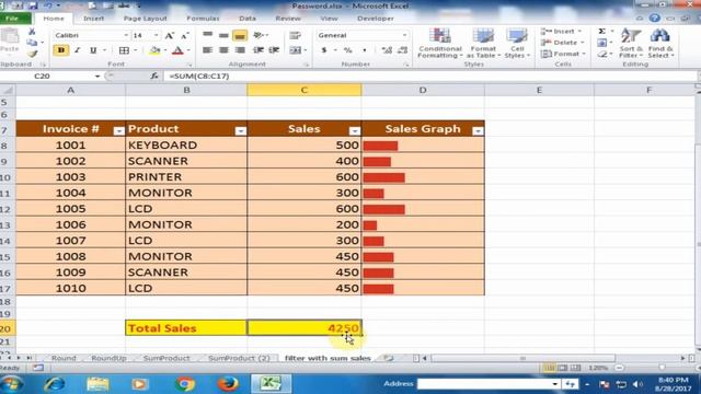Calculations on Filtered and Visible Cells Only || Awesome Excel Trick SUBTOTAL Function смотреть онлайн