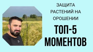 Защита растений на орошении. Топ-5 моментов, которые нельзя упустить