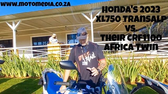 2023 Honda XL750 Transalp vs. their CRF1100 Africa Twin
