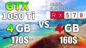 RX 570 vs GTX 1050 Ti in 2019