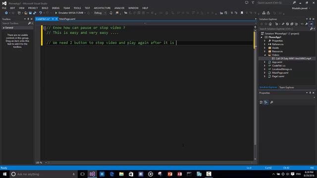 Developing Windows phone / How to use MediaElement tool смотреть онлайн