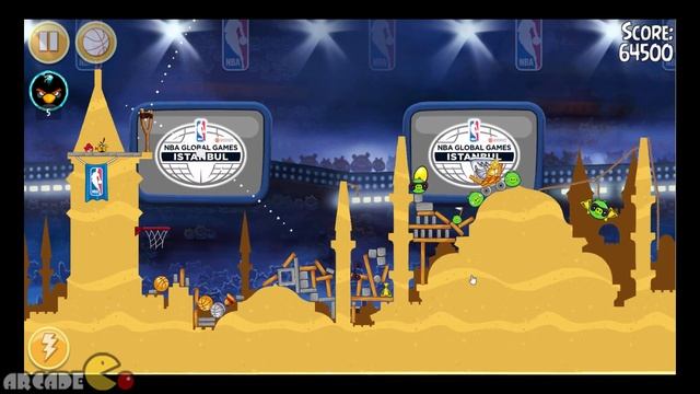 Angry Birds Seasons: Golden Egg Hunted NBA HAM Dunk Level 1-12 Walkthrough 3 Star смотреть онлайн