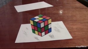 как нарисовать 3д куб в домашних условиях своими руками
