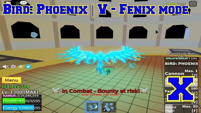 Bird Phoenix SHOWCASE Blox Fruits ROBLOX! смотреть онлайн