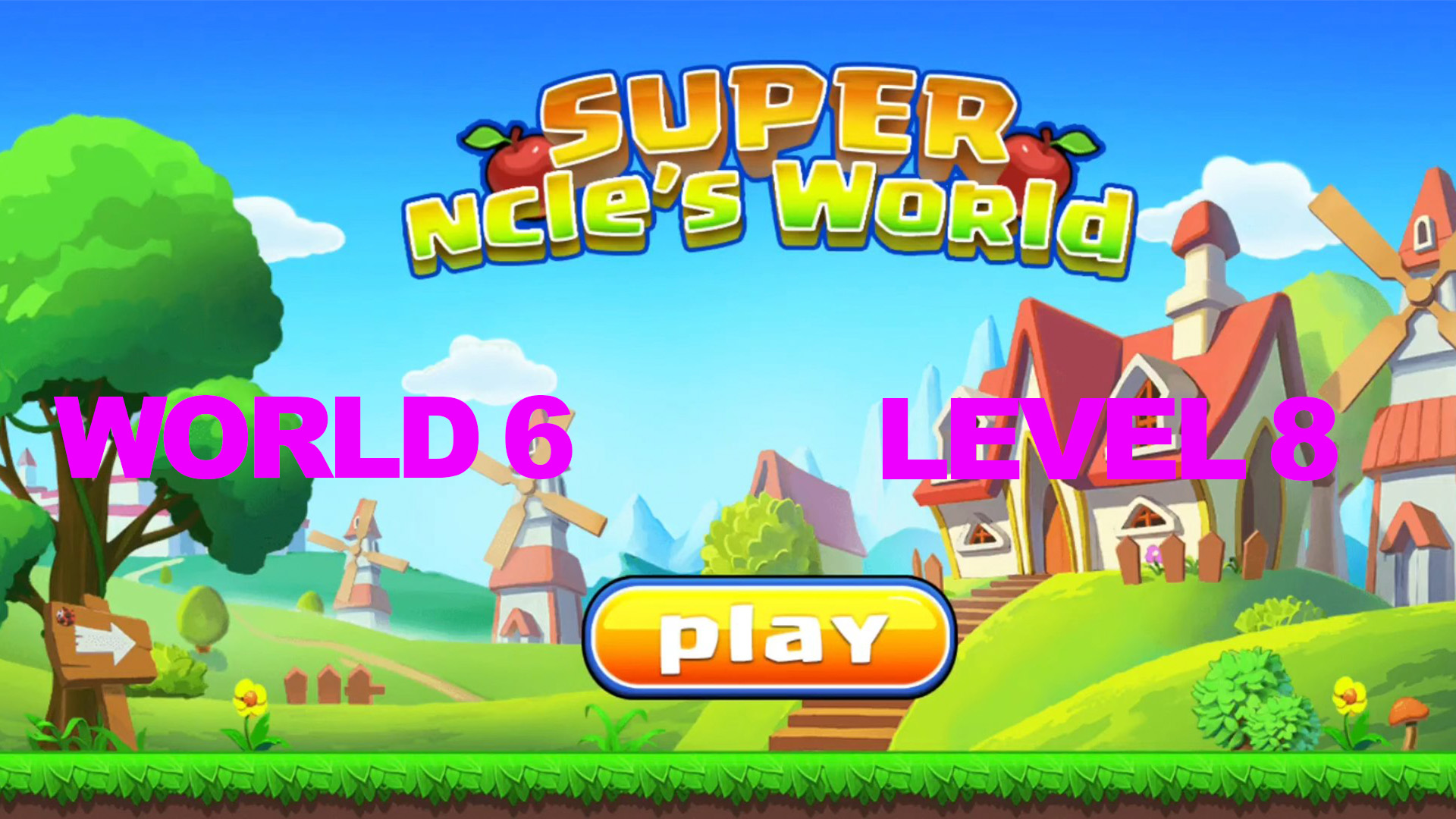 Super ncle's  World 6. Level 8.