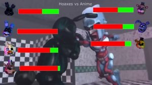 [SFM FNaF] Top 5 HOAXES vs Fights WITH Healthbars