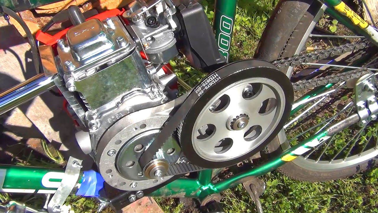 Замена двигателя 144F на мотовелосипеде смотреть онлайн