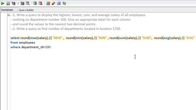 Oracle SQL How to use group functions part 2 - Lesson 52