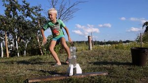 ЗАПУСК РАКЕТЫ из БУТЫЛКИ Как Сделать Ракету Своими Руками Опыт