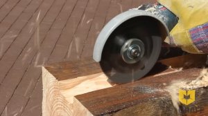 Уникальный диск по дереву для болгарки Graff Speedcutter 125. Безопасная резка дерева болгаркой.