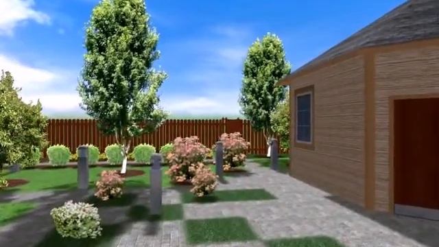 Эскиз Озеленения и благоустройства участка 10 соток смотреть онлайн