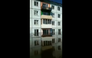 Затоплен г. Тулун Иркутской области
