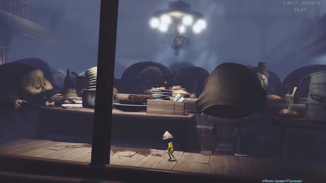 #4 Бежим сквозь толпу ЖРУНОВ- Гостиная  Little Nightmares-Маленькие кошмары! СмоТРИМ Прохождение !
