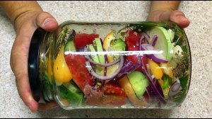 МАЛОСОЛЬНЫЕ ОВОЩИ. САМЫЙ БЫСТРЫЙ СПОСОБ. ПРОСТО КЛАДУ ОВОЩИ В БАНКУ И УБИРАЮ В ХОЛОДИЛЬНИК