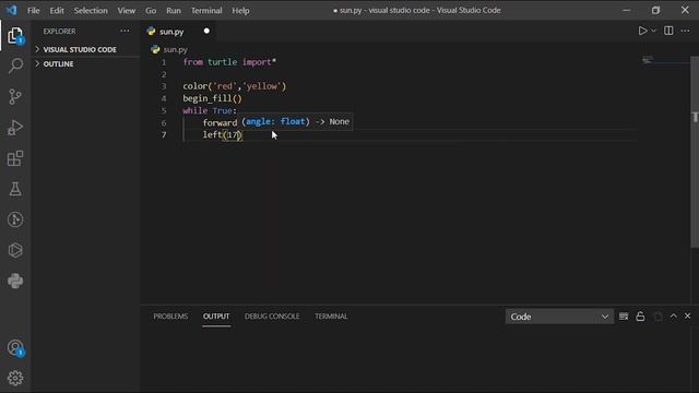 How To Draw A Shiny Sun By Python Turtle Graphics смотреть онлайн