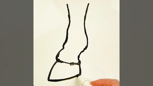 How to Draw a Horse Hoof Easy ? Drawing on a Whiteboard смотреть онлайн