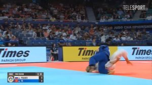 WCh judo Tokyo 2019 Te Artur (KGZ) vs Mikhail Pulyaev (RUS)