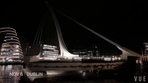 Samuel Beckett Bridge time lapse