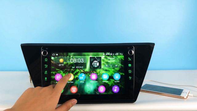 Volkswagen Touran 2015+ Autoradio 9" Android 8.1 Car Audio System With 4G смотреть онлайн