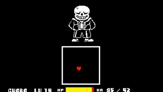 Sans Fight Custom Attack (Made by BartRed, Bad Time Simulator) смотреть онлайн
