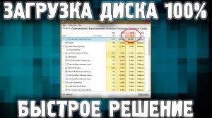 Загрузка диска 100 % ✅РЕШЕНИЕ Диск 100 грузит