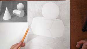 Натюрморт из гипсовых тел Урок 2.mp4