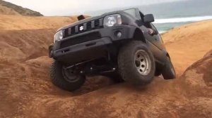 Suzuki Jimny 3"/235.75.15+lock right.Заезжает в горку