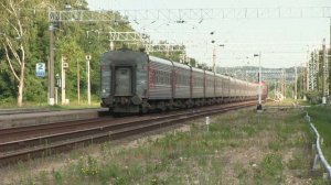 Тепловозы ТЭП70БС-004 и ТЭП70-0347 на ст. Жасляй / TEP70BS-004+TEP70-0347 at Žasliai