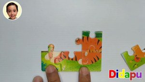 Assembling Tiger Puzzle - Jigsaw Puzzle for Kids
