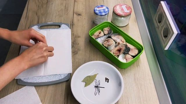 Скумбрия малосольная. Сухой посол за 1 сутки