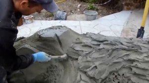 Кора дерева из арт бетона. Мастер класс.