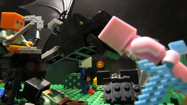 мультик лего майнкрафт "нападение дракона" смотреть онлайн