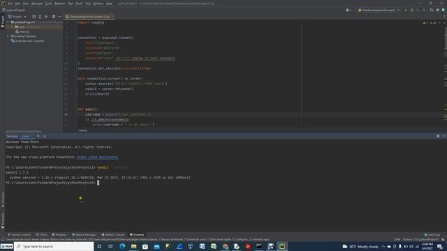 Bandit installation with Pycharm | Bandit - Risk Assessment for PYTHON | Bandit -Source Code Securi