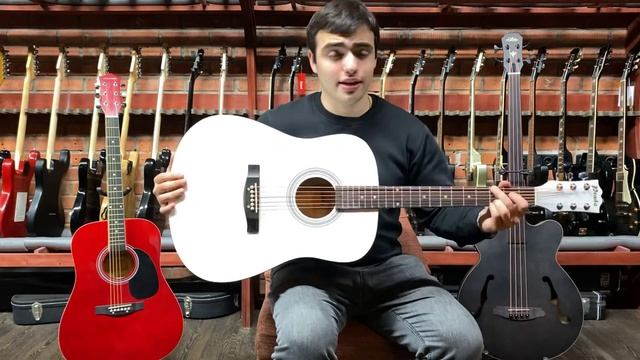 Обзор акустической гитары Prado HS-4105/WH | SKIFMUSIC.RU смотреть онлайн