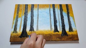 Техника рисования губкой / Как нарисовать пару #1