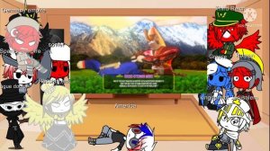 Countryhuman react to europe becoming history ( gacha club )