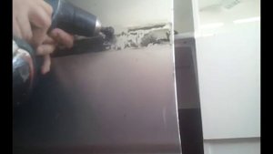 Удаление двустороннего скотча ниппелем | Removing of double sided tape with spool bus